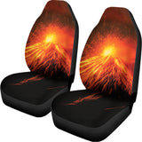 Fire Volcano Print Universal Fit Car Seat Covers 102422