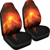 Fire Volcano Print Universal Fit Car Seat Covers 102422