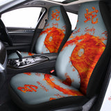 Fire Yin Yang Chinese Zodiac Print Universal Fit Car Seat Covers 102422