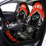 Firefighter Devil Print Universal Fit Car Seat Covers 102422