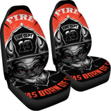 Firefighter Devil Print Universal Fit Car Seat Covers 102422