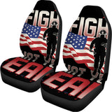 Firefighter I Fight What You Fear Print Universal Fit Car Seat Covers 102422