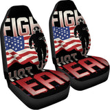 Firefighter I Fight What You Fear Print Universal Fit Car Seat Covers 102422