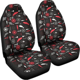 Fishing Theme Pattern Print Universal Fit Car Seat Covers 102422