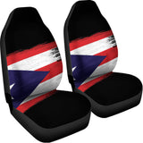Flag Of Puerto Rico Print Universal Fit Car Seat Covers 102422