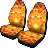 Flame Kaleidoscope Print Universal Fit Car Seat Covers 102422