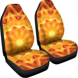 Flame Kaleidoscope Print Universal Fit Car Seat Covers 102422