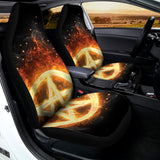 Flame Pentagram Print Universal Fit Car Seat Covers 102422