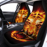 Flame Tiger Print Universal Fit Car Seat Covers 102422