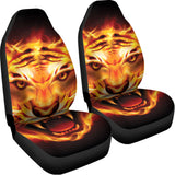 Flame Tiger Print Universal Fit Car Seat Covers 102422