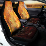 Flaming Demon Skull Print Universal Fit Car Seat Covers 102422
