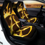 Flaming Pentagram Symbol Print Universal Fit Car Seat Covers 102422