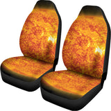 Flaming Sun Print Universal Fit Car Seat Covers 102422