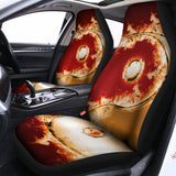 Flaming Yin Yang Print Universal Fit Car Seat Covers 102422