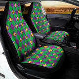 Fleur-De-Lis Mardi Gras Pattern Print Universal Fit Car Seat Covers 102422