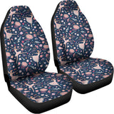 Floral Ballet Pattern Print Universal Fit Car Seat Covers 102422