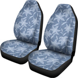 Floral Denim Jeans Pattern Print Universal Fit Car Seat Covers 102422