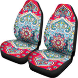 Floral Paisley Mandala Print Universal Fit Car Seat Covers 102422