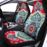 Floral Paisley Mandala Print Universal Fit Car Seat Covers 102422