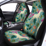 Floral Unicorn Pattern Print Universal Fit Car Seat Covers 102422