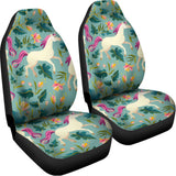 Floral Unicorn Pattern Print Universal Fit Car Seat Covers 102422