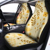Flower Bee Pattern Print Universal Fit Car Seat Covers 102422
