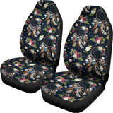 Flower Dream Catcher Pattern Print Universal Fit Car Seat Covers 102422