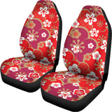 Flower Kimono Pattern Print Universal Fit Car Seat Covers 102422