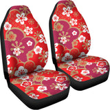 Flower Kimono Pattern Print Universal Fit Car Seat Covers 102422