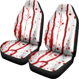 Flowing Red Blood Print Universal Fit Car Seat Covers 102422