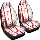 Flowing Red Blood Print Universal Fit Car Seat Covers 102422
