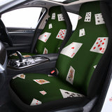 Flying Poker Cards Print Universal Fit Car Seat Covers 102422