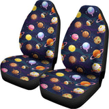 Food Planets Pattern Print Universal Fit Car Seat Covers 102422