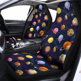 Food Planets Pattern Print Universal Fit Car Seat Covers 102422