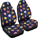 Food Planets Pattern Print Universal Fit Car Seat Covers 102422