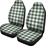 Forest Green Buffalo Check Pattern Print Universal Fit Car Seat Covers 102422