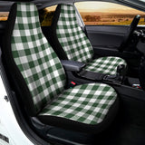 Forest Green Buffalo Check Pattern Print Universal Fit Car Seat Covers 102422