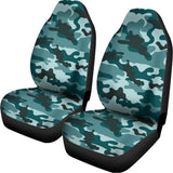 Forest Green Camouflage Print Universal Fit Car Seat Covers 102422