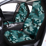 Forest Green Camouflage Print Universal Fit Car Seat Covers 102422