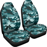 Forest Green Camouflage Print Universal Fit Car Seat Covers 102422
