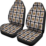 Four Jacks Playing Cards Pattern Print Universal Fit Car Seat Covers 102422