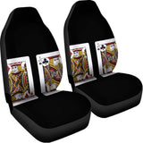 Four Jacks Playing Cards Print Universal Fit Car Seat Covers 102422