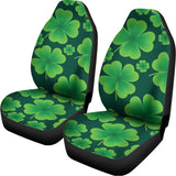 Four-Leaf Clover St. Patrick's Day Print Universal Fit Car Seat Covers 102422