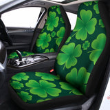 Four-Leaf Clover St. Patrick's Day Print Universal Fit Car Seat Covers 102422