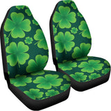 Four-Leaf Clover St. Patrick's Day Print Universal Fit Car Seat Covers 102422