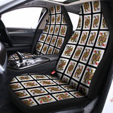 Four Queens Playing Cards Pattern Print Universal Fit Car Seat Covers 102422