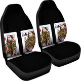 Four Queens Playing Cards Print Universal Fit Car Seat Covers 102422