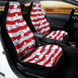 Fourth of July USA Star Pattern Print Universal Fit Car Seat Covers 102422