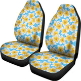 Frangipani On The Water Pattern Print Universal Fit Car Seat Covers 102422