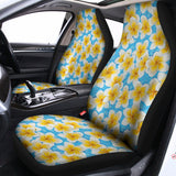 Frangipani On The Water Pattern Print Universal Fit Car Seat Covers 102422